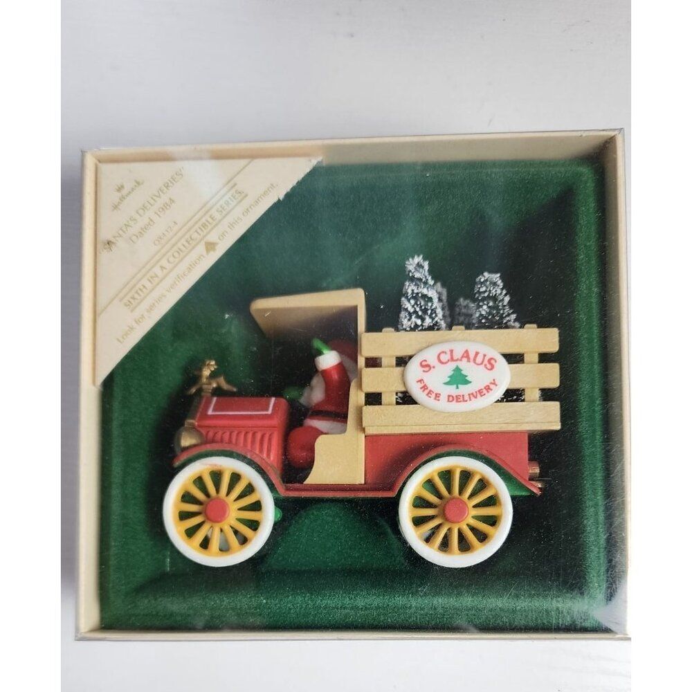 Vintage Hallmark Santa's Deliveries Dated 1984 Christmas Ornament